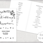 17 Wedding Program Template Free Premium Templates