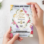 5 7 Designer Wedding Invitation Card PSD Template PSDFreebies