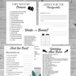 5 Wedding Reception Games Printable Wedding Reception Game Etsy