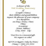 50th Wedding Anniversary Invitations Free Templates