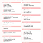 6 Month Wedding Planning Checklist Etsy