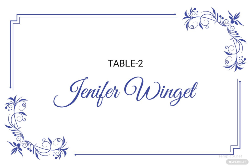 Amscan Templates Place Cards