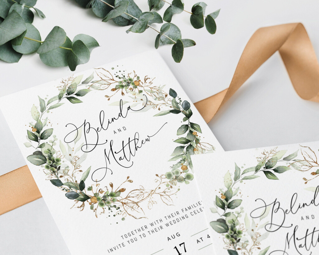 CLEO Printable Boho Wedding Invitation Template Suite With Etsy 