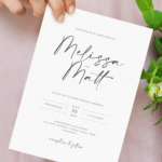 Download Printable Simple Minimalist Wedding Invitation Suite PDF