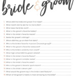 Free Printable Bridal Shower Question Game
