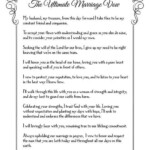 Free Printable The Ultimate Marriage Vow Marriage Vows Vows
