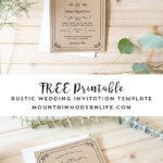 FREE Printable Wedding Invitation Template