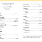 Free Printable Wedding Program Templates Word Template Business