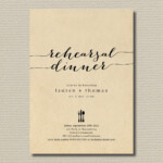 Free Printable Wedding Rehearsal Dinner Invitation