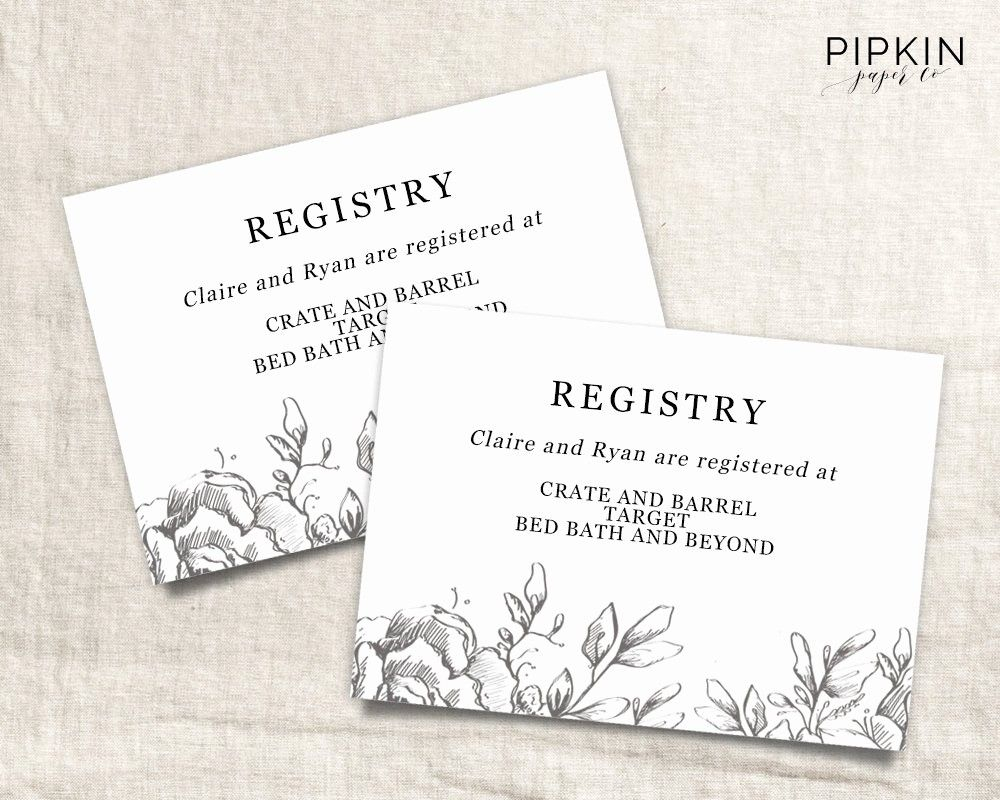 Printable Wedding Registry Card Wedding Info Card Template Printable Printable Wedding Registry Card Wedding Info Card Template Printable