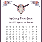 Freebie Gratis Printable Wedding Countdown Poster Im Format A3