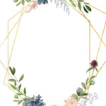 Geometric Flowers Invitaci n De Boda Gratis Greetings Island