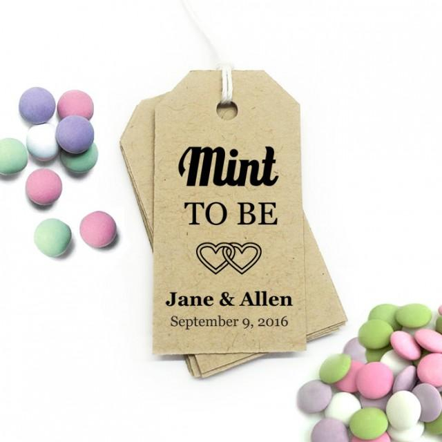 Mint To Be Tag Editable Template SMALL DIY Printable Favor Tags