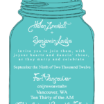 New Mason Jar Wedding Invitation Suite Mason Jar Wedding Invitations