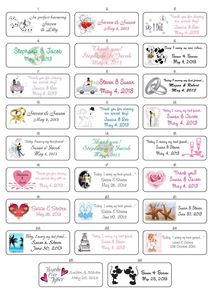 Personalized WEDDING BUBBLE Favor LABELS Or Address Labels Bridal 