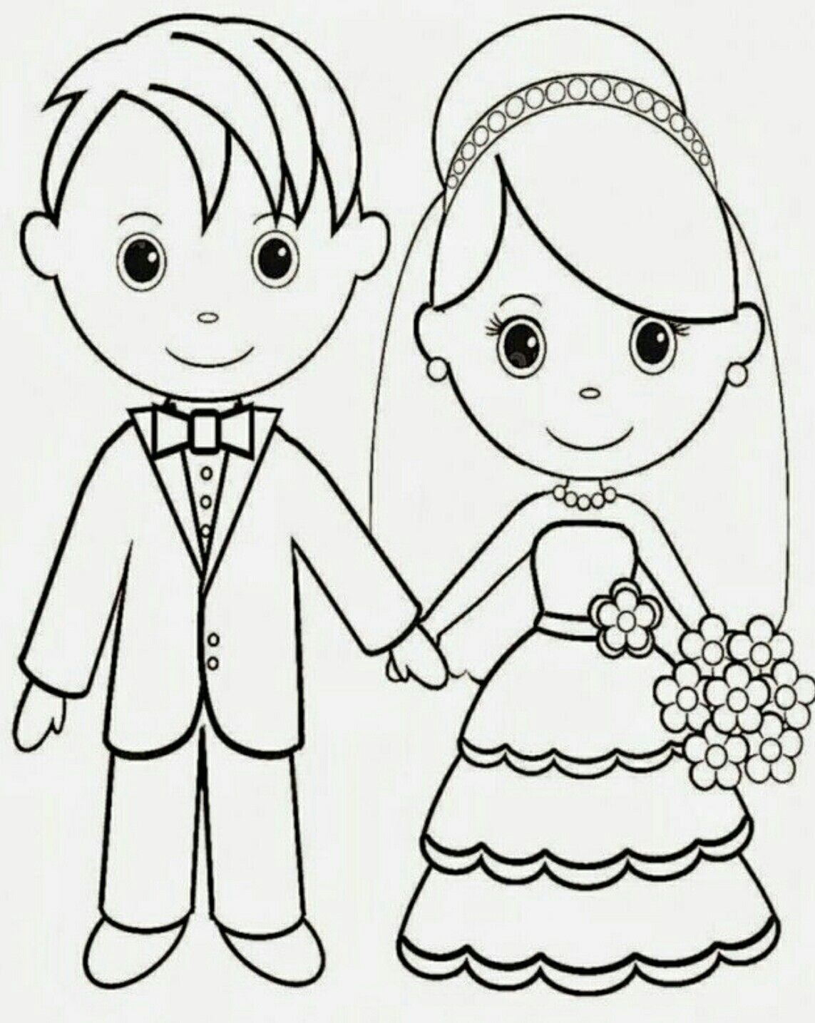 Pin By Nese Ozcan On Para Printear Wedding Coloring Pages Wedding
