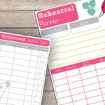 Printable 40 Page Wedding Planner Wedding Planner Printables Wedding
