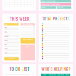 PRINTABLE DIY WEDDING PLANNER ORGANISER WITH CALENDAR STICKERS