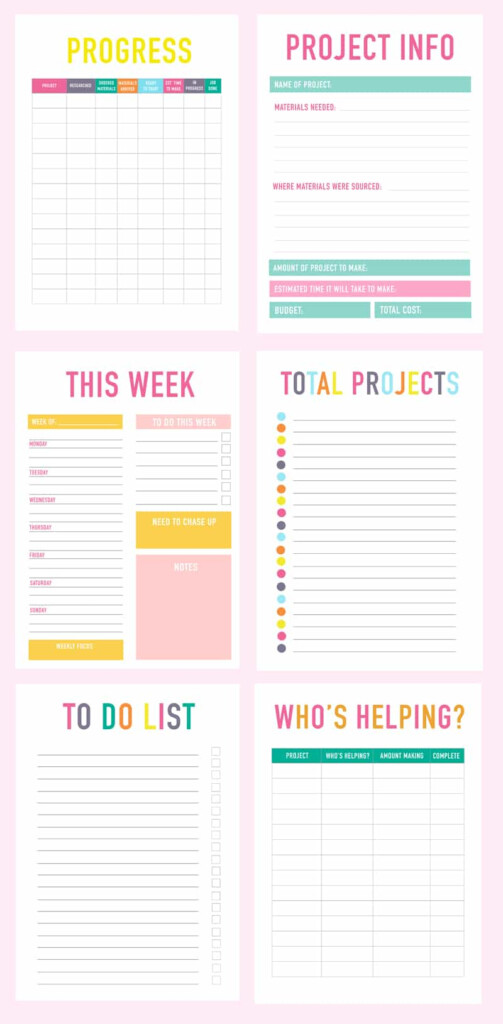 PRINTABLE DIY WEDDING PLANNER ORGANISER WITH CALENDAR STICKERS 