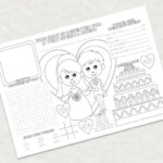 Printable Kids Wedding Activity Placemat Childrens Reception