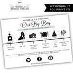 Printable Wedding Timeline Printable By ClassyPrintsOnline