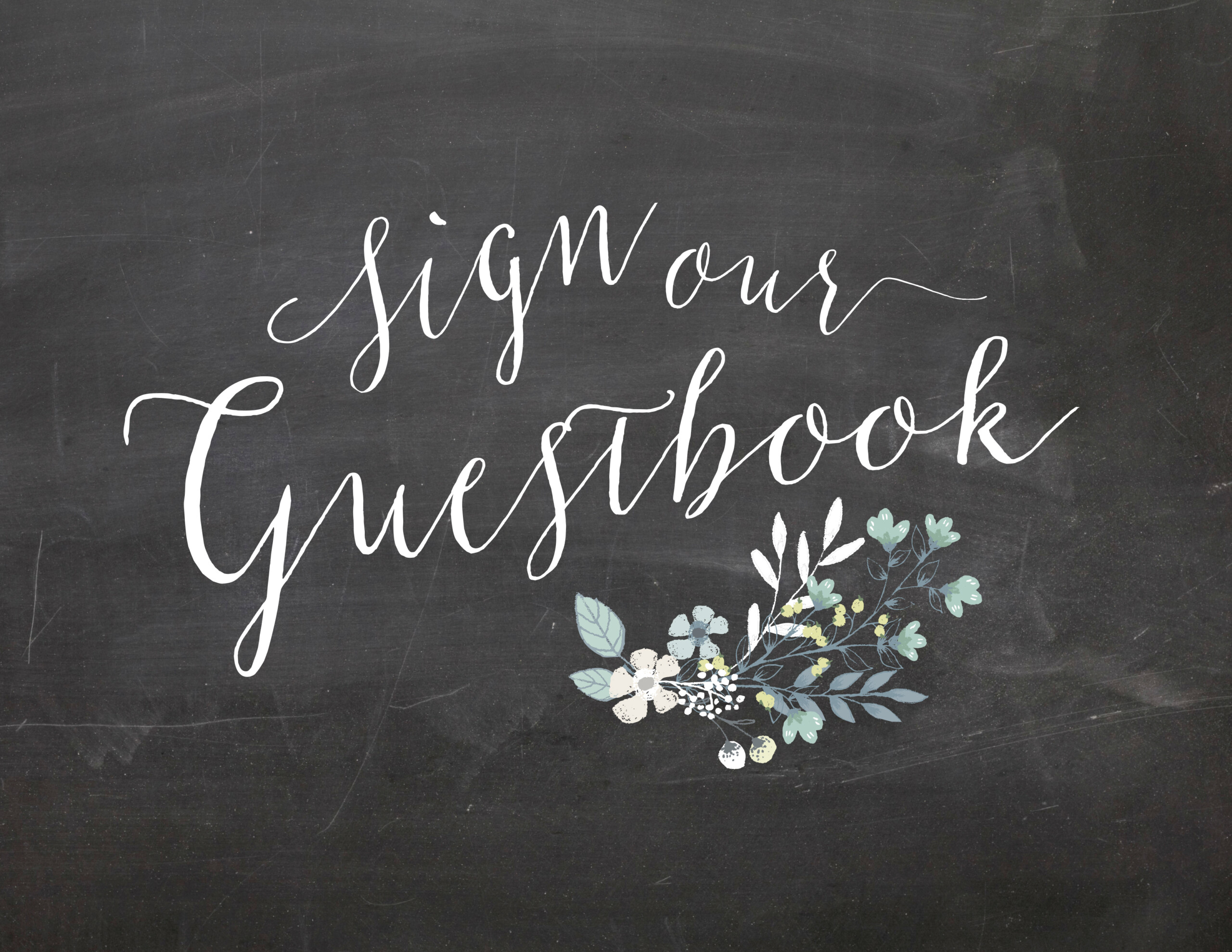 Sign Our Guestbook Chalkboard Wedding Sign Printable Oconee Events Sign Our Guestbook Chalkboard Wedding Sign Printable Oconee Events