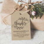 Thank You Tag Wedding Printable Gift Tags Wedding Thank