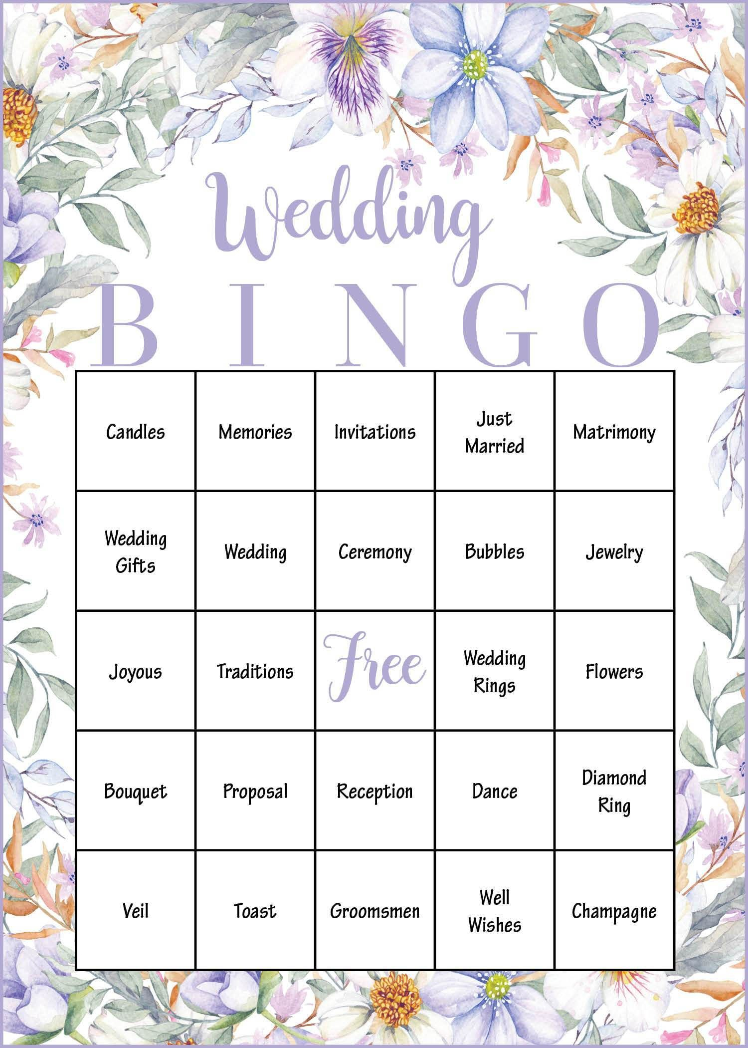 Wedding Bingo Cards PRINTABLE DOWNLOAD Prefilled Wedding Shower Wedding Bingo Cards PRINTABLE DOWNLOAD Prefilled Wedding Shower