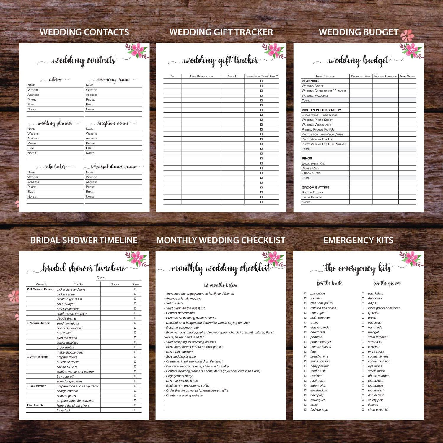 Wedding Planner Printable Wedding Binder Printables Wedding Etsy Wedding Planner Printable Wedding Binder Printables Wedding Etsy