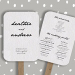 Wedding Program Fan Template Editable In Word Diy Printable Order