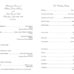 Wedding Program Template 6
