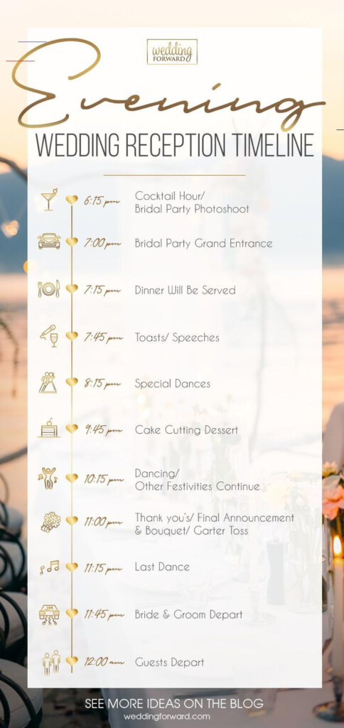Wedding Reception Timeline Examples Milestone Plan Excel Template 