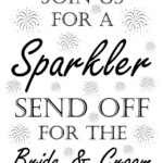 Wedding Sparkler Sign For Send Offs Free Printable Perfect For
