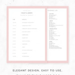 Wedding Timeline Template Wedding Schedule Template Editable