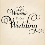 WELCOME To Our WEDDING Instant Digital Download Fabric
