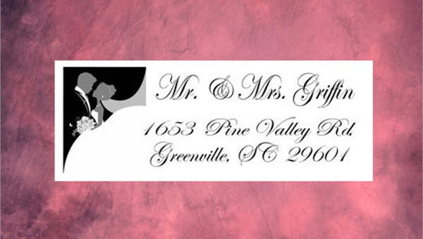 11 Wedding Address Labels PSD Free Premium Templates