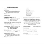 11 Wedding Ceremony Templates Free PDF DOC InDesign Format