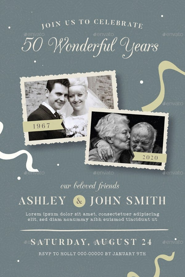 15 Wedding Anniversary Invitation Templates Free Premium Templates