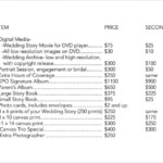 17 Wedding Price List Samples Sample Templates