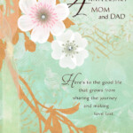 A Beautiful Example Anniversary Card For Parents Greeting Cards