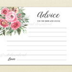 Advice For The Bride And Groom Card Groom Card Advice For Bride Bride