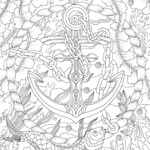 Anchor Printable Adult Coloring Page From Favoreads Etsy
