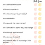 Bridal Shower Game Printable Guess Who Fun Bridal Shower Games
