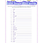 Bridal Shower Word Scramble Answers Bridal Shower Bridal Shower