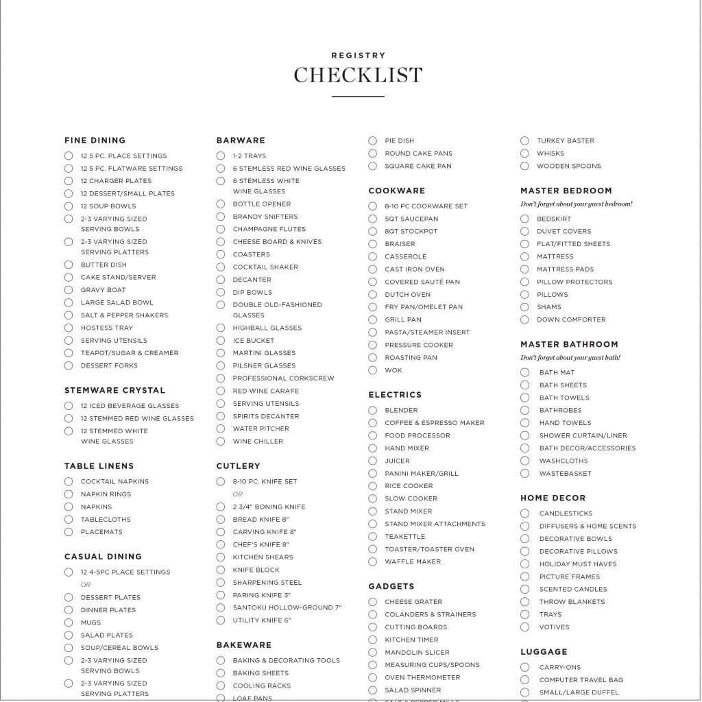 Build The Perfect Wedding Registry With Bloomingdale s ChicagoStyle 