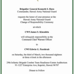 Change Of Command Invitation Unique Hiarng Ccwo Change Of
