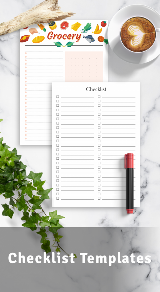 Checklist Templates Download Printable PDF