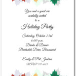 Colorful Autumn Leaves Invitations Fall Party Invitations
