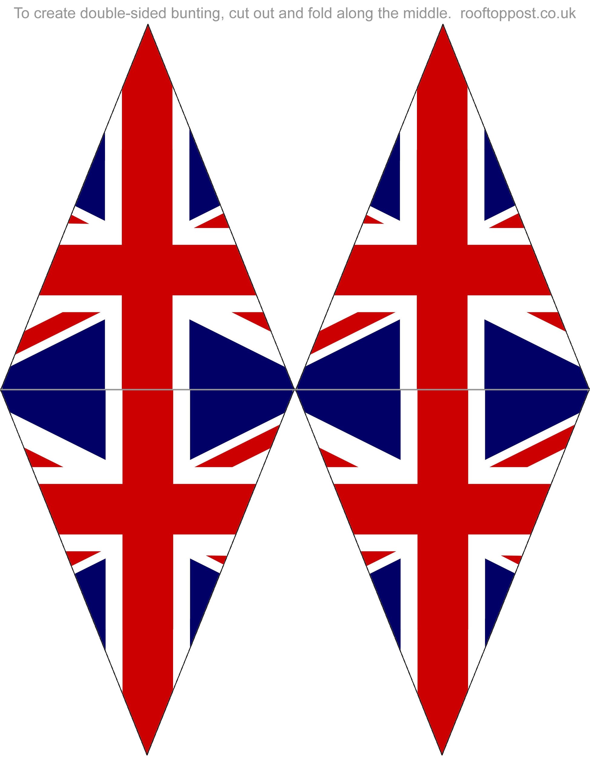 Double Sided Printable British Flag Bunting Rooftop Post Printables Double Sided Printable British Flag Bunting Rooftop Post Printables