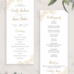 Download Printable Golden Wedding Program PDF